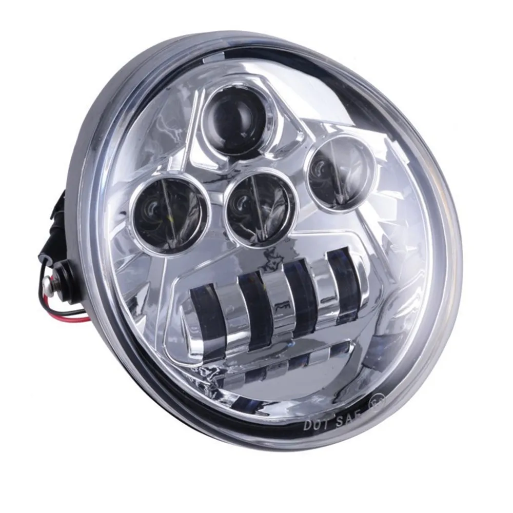DOT Approved Harley Part 60W Led Headlamps For V Rod VROD VRSCA VRSC / V-ROD High Low Beam LED Headlights |