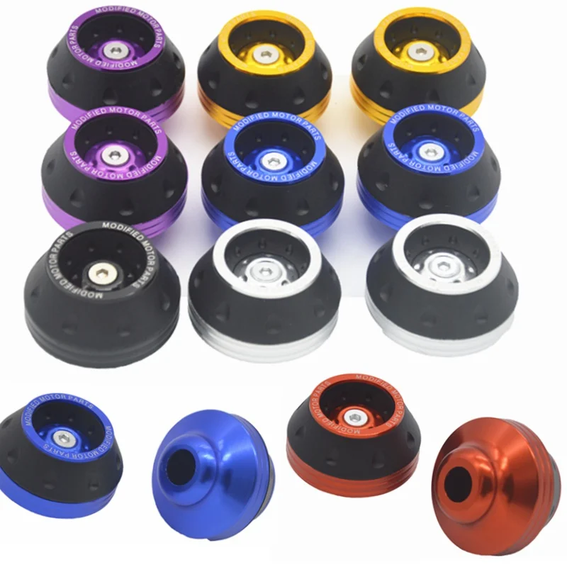 2x high quality motorcycle modified universal CNC aluminum alloy front fork cup protection decorated Falling Protection | Автомобили и