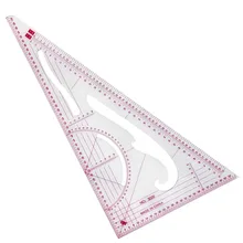 XRHYY многофункциональная треугольная шкала линейка измерительная пластиковая портняжка швейная для студентов дизайнеров шаблон производитель и портной