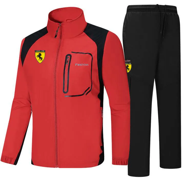 Men Jogging Track TrackSuit Sport Track Jacket Coat Top Suit Set Trousers Pants Sweats suits Sports Wear Sweatshirt