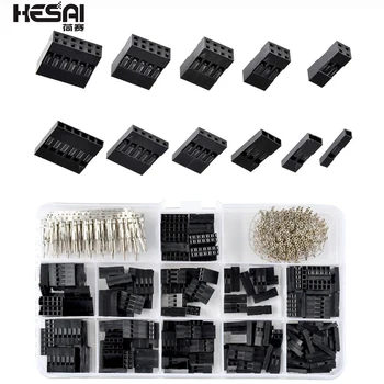 

620pcs Dupont Wire Cable Jumper Pin Header Connector Housing Kit Male Crimp Pins+Female Pin Connector Terminal Pitch With Box