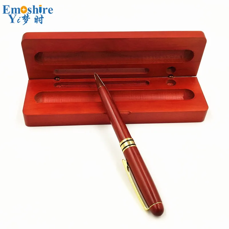 Emoshire Ballpoint Pen Wood ROLLER BALL Pen WITH WOOD BOX (6)