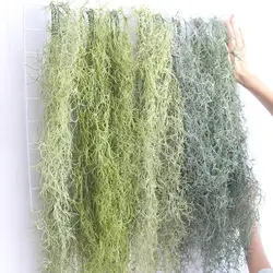 91 см воздушные растения травяной лист стене висит зелени для сада Пластик искусственная лоза подвесные вьющиеся растения суккуленты 4