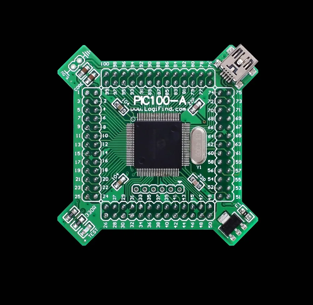 

PIC MCU learning development board core board PIC100-A with PIC32MX795F512L