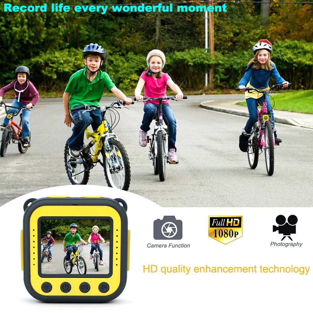 Children Kids Bike Cycling Computure Camera Waterproof Digital Video HD