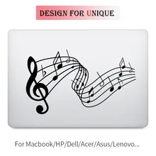 Music Melody Notes Laptop Decal for Apple Macbook Decal Pro Air Retina Touch Bar 11 12 13 15 inch Vinyl Mac Mi Book Skin Sticker