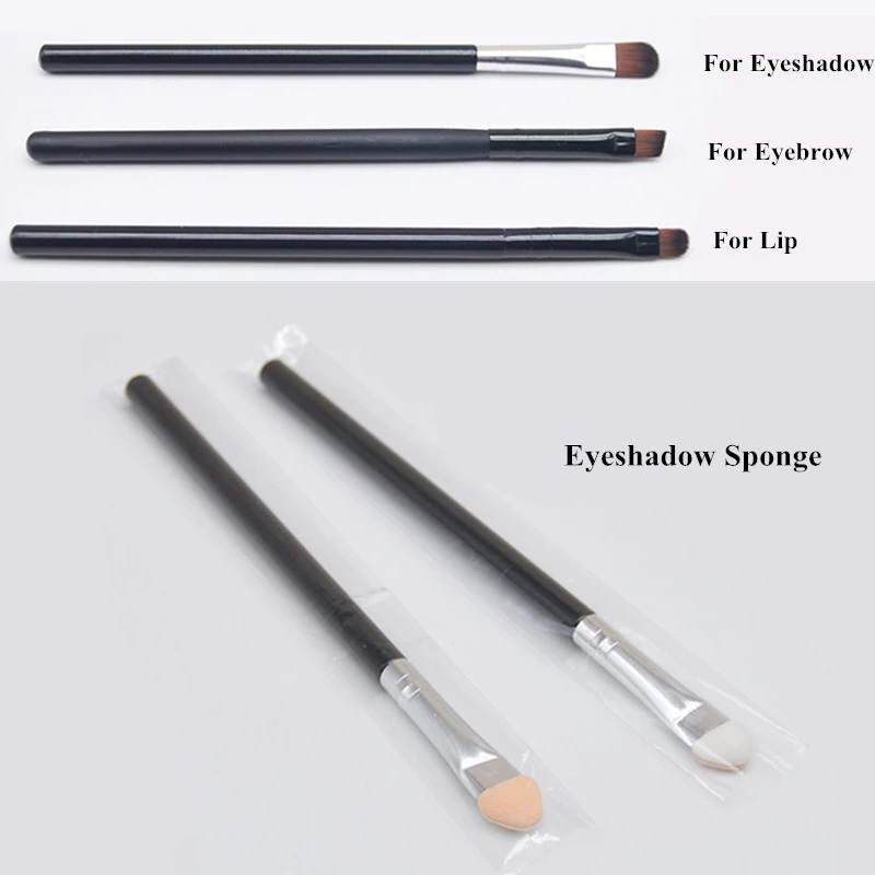 

1PC Professional Eyeshadow Eyebrow Lip Makeup Brush WoodHandle Make Up Sponge Stick Eyeshadow Blending Brushes Cosmetic Tools