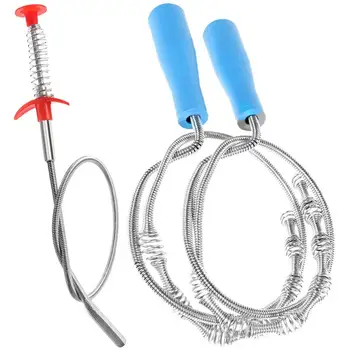 

3 Pack Drain Snake Hair Catcher Clog Remover, Metal Drain Relief Auger Cleaning Tool for Bath Tubs, Sink, Toilet, Sewers, Kitc