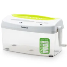 Ручной измельчитель персональный дом shred бумага фото Кредитная карта Deli 9935