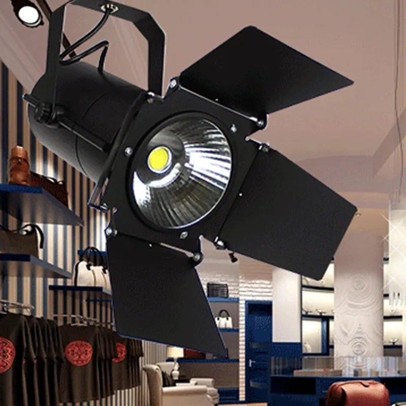 

LED Track Light 10W/20W/30W 220V COB Clothing Store Light Windows Showrooms Exhibition Spotlight adjustable Cover