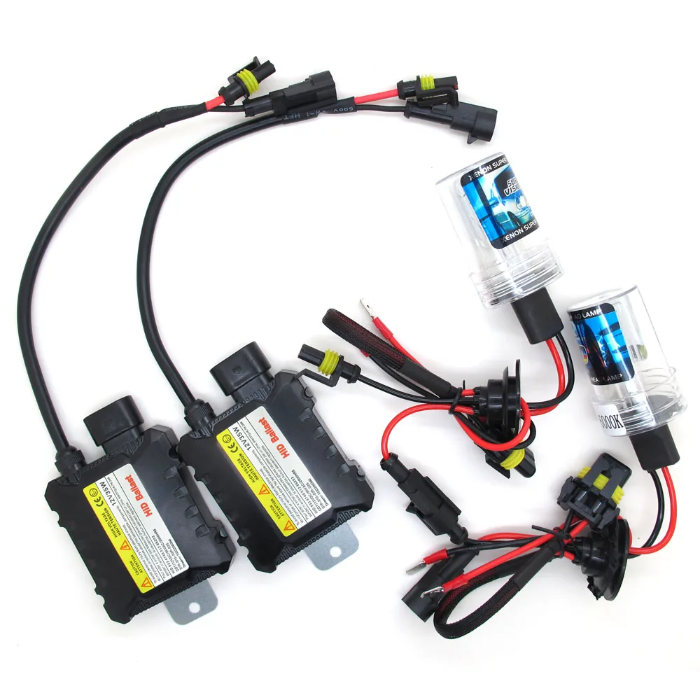 

35W 55W 12V Xenon Light Bulb Car Headlight H1 H3 H7 H11 9005 9006 4300k 5000k 6000k 8000k HID Slim Ballast Xenon Headlamp Kit