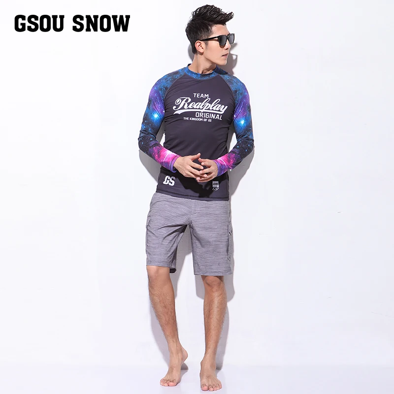 swim shirt and shorts