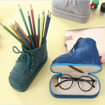 

Pencil Case Marvel Korean Martin Boots Glasses Case Stationery Box Kawaii3 Color School Supplies Desk Organizer agenda 2019