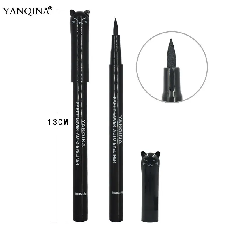 YANQINA Eye Makeup Balck Eyeliner Pencil Brand Make up Waterproof