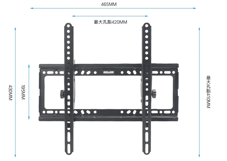 Универсальный ТВ настенный кронштейн регулируемый поддон фиксированный плоский ТВ-стенд держатель для большинства 14~ 70 дюймов HD ТВ плоский телевизор