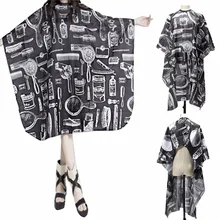 Pro Adult Button-Down Salon Hairdressing Cape Cutting Hairdresser Gown Clothes Protector Wrap Styling Tools