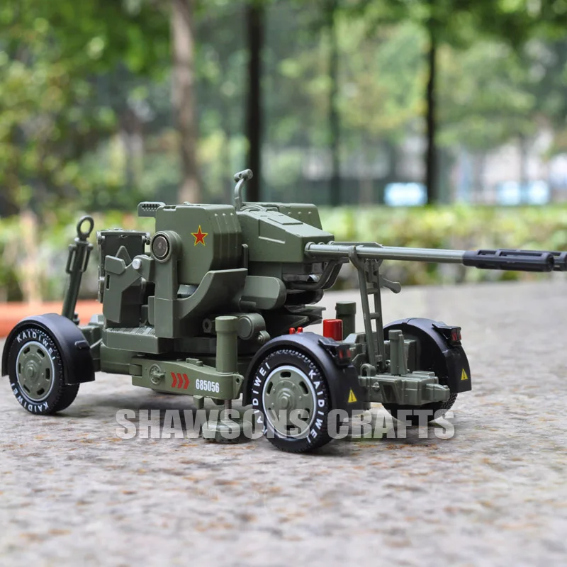 

DIECAST METAL MILITARY MODEL TOYS 1:35 ANTI-AIRCRAFT GUN ARTILLERY CANNON