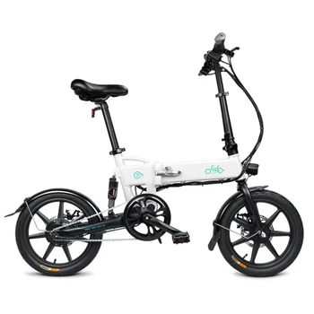 

2019 New Arrival Electric Bicycle 16 inch D2 Folding Moped Electric Bike Inflatable Rubber Tire with Disc Brake FIIDO System