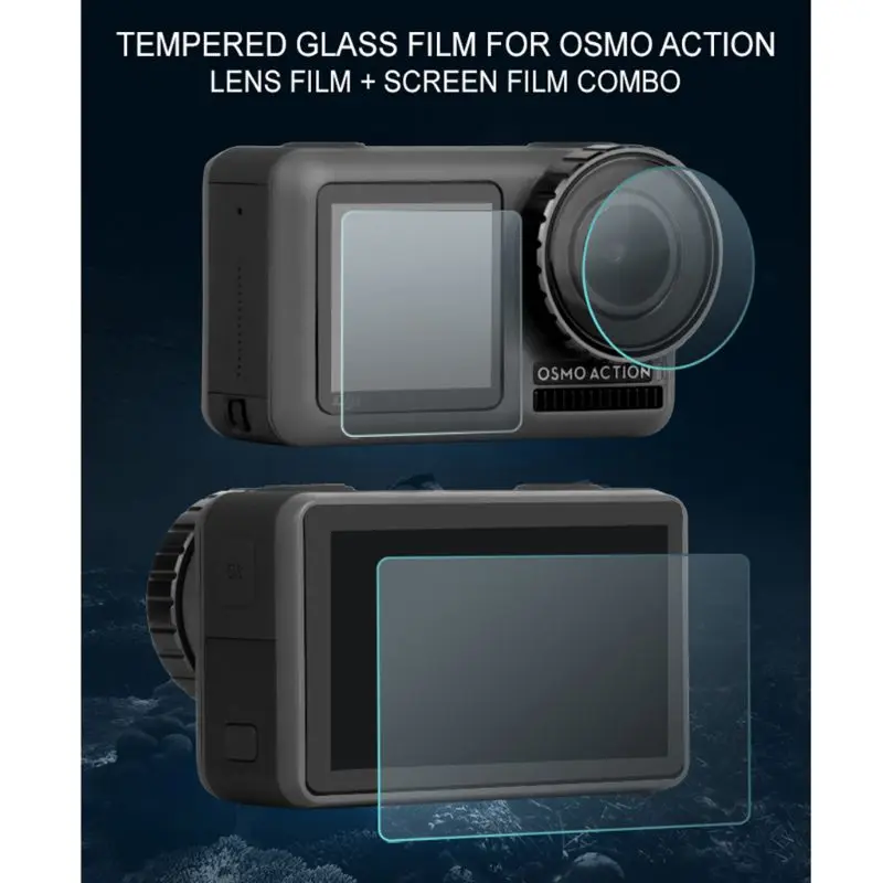 

Protective Film Screen Protector Scratch Proof Explosion-proof High Definition Anti-shock for DJI OSMO ACTION Camera Accessories
