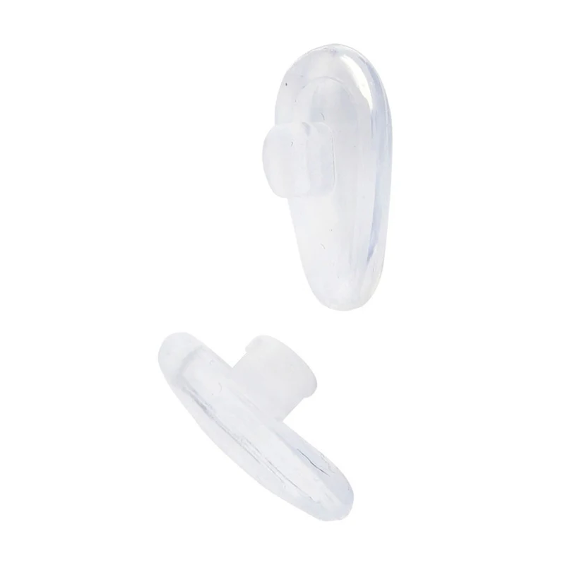 

Soft elliptical silicon nose pad for glasses (transparent, 5 pairs)