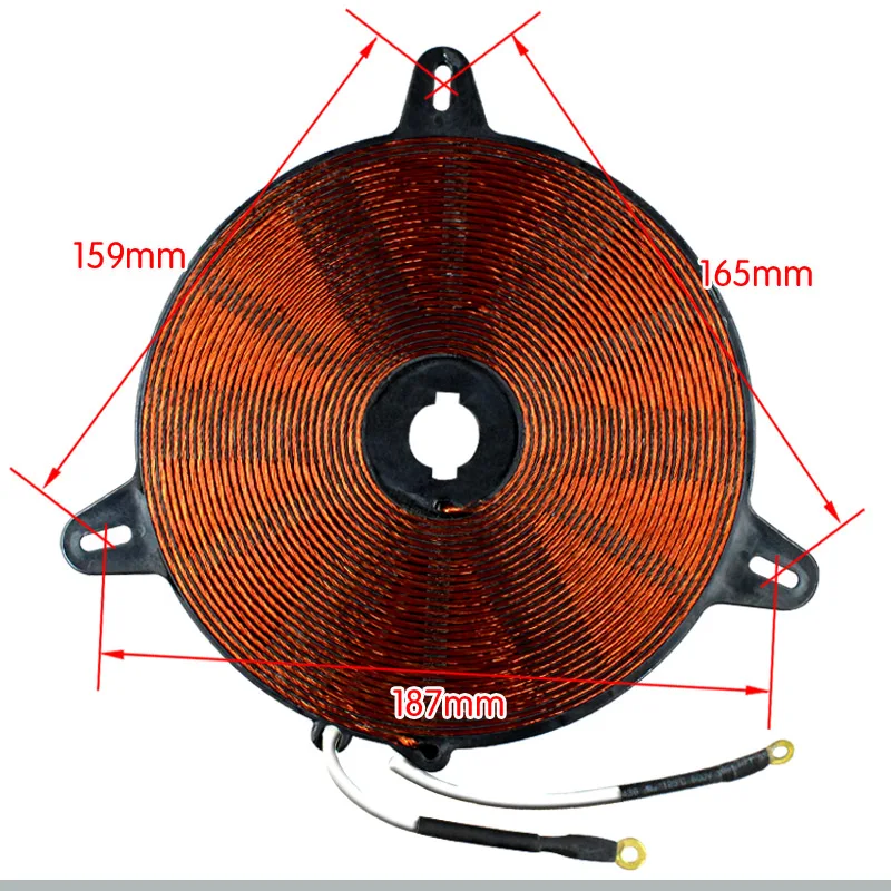 Катушка электромагнитной печи Катушка медная электромагнитная печь нагревательная катушка нагревательный диск 164 мм