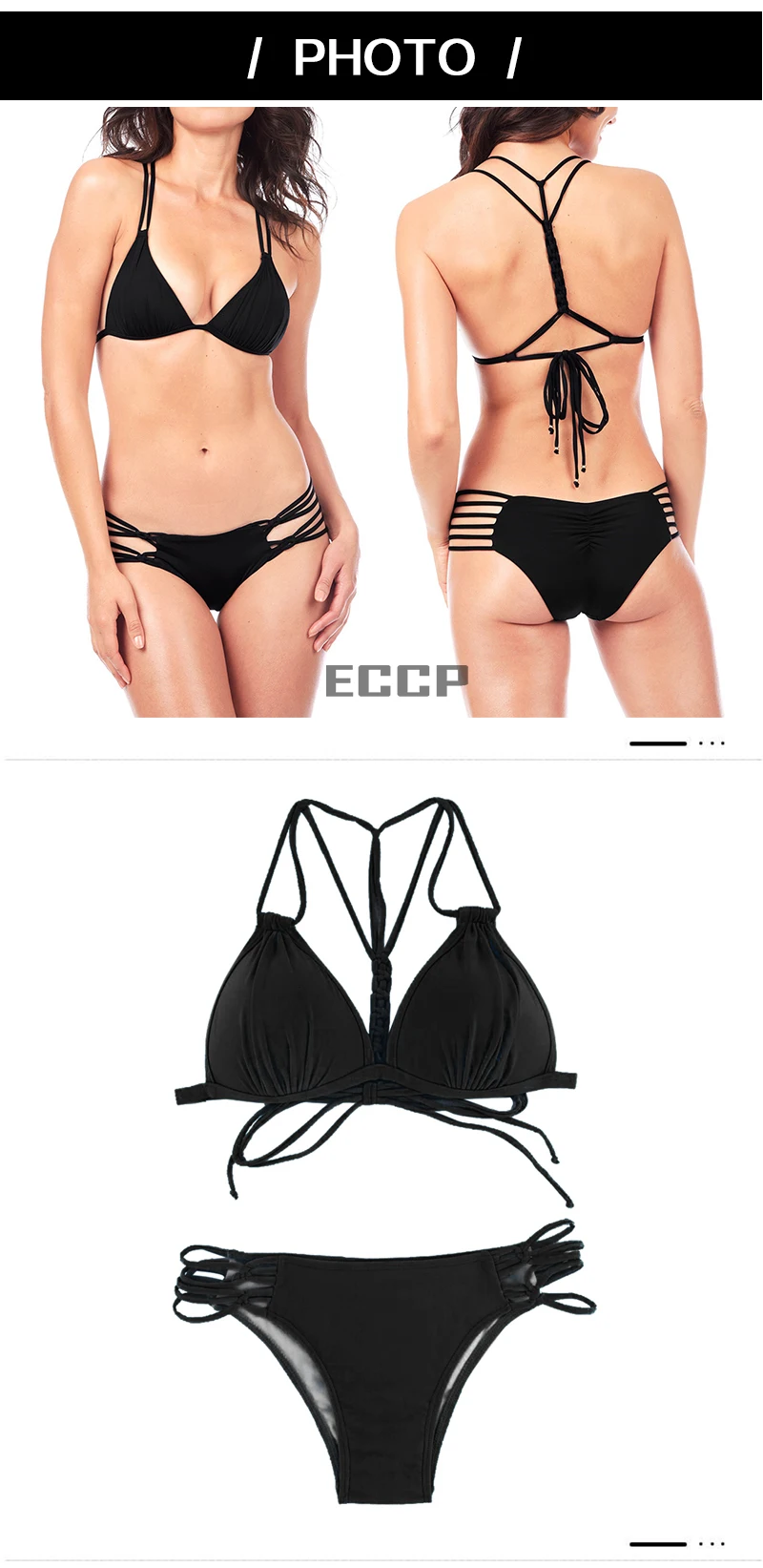 MANYIER swimsuit summer new Hot sexy pure color women bikini set bandage swimsuit brazilian multi-color swimwear bikini women (4)