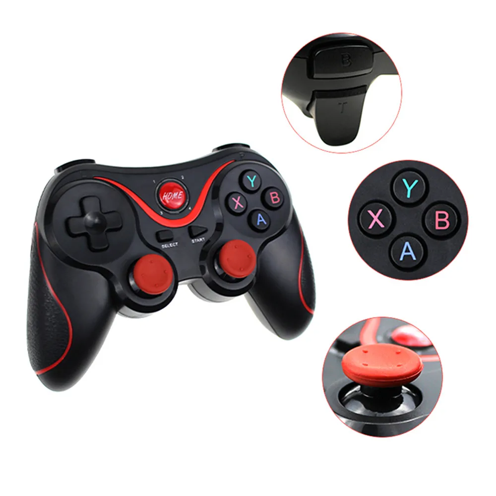 T3 Wireless Bluetooth Gamepad X3 Game Controller BT3.0 Smart Game pad Joystick for PC Mobile Phone Tablet TV BOX Gaming Control
