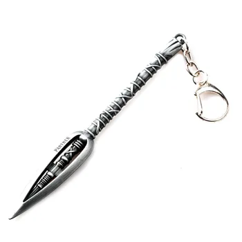 

The Avengers Infinite War Black Panther Sword Pendant Keychain Metal Alloy Key Rings 10pcs/lot