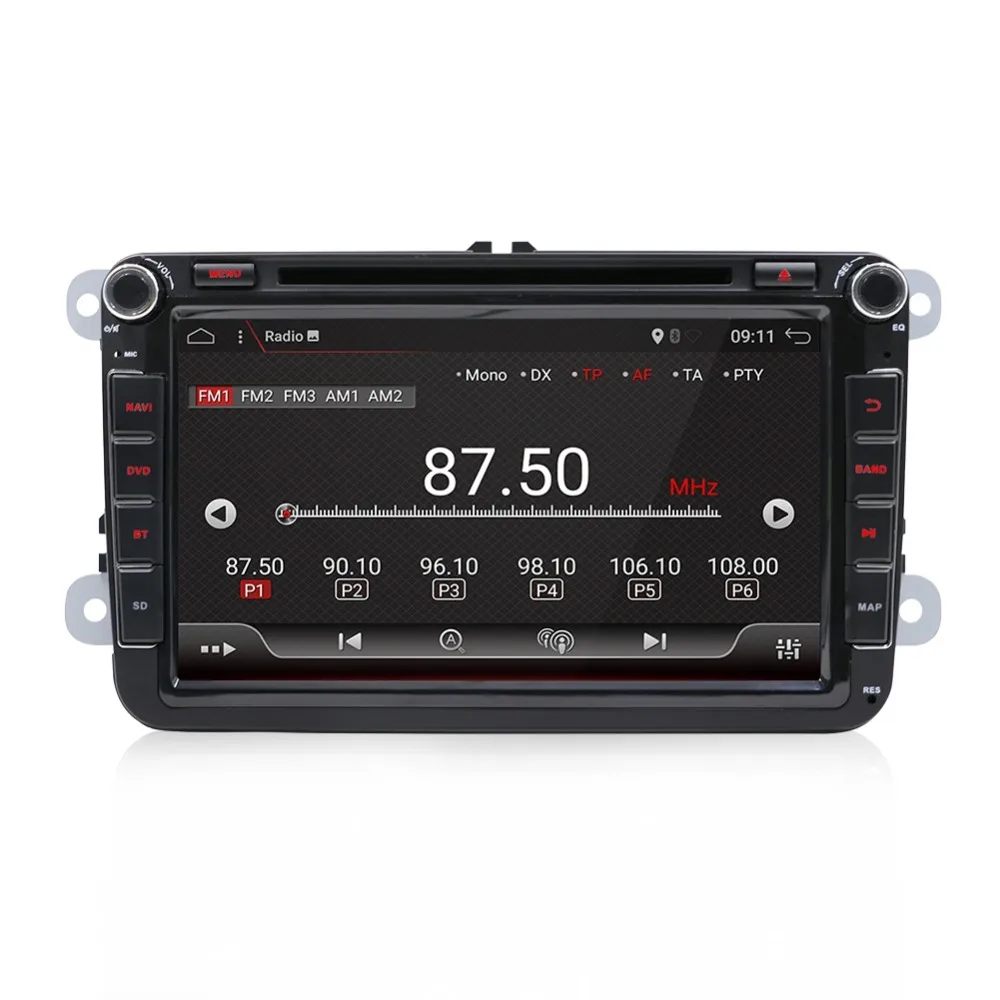 Clearance Bosion 2 Din 8 inch Quad core Android 7.1 car dvd for VW Polo Jetta Tiguan passat b6 cc fabia mirror link wifi Radio CD in dash 3