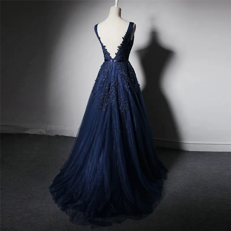 Vestido de festa Новое поступление платье для выпускного вечера Robe De Soiree v образный вырез