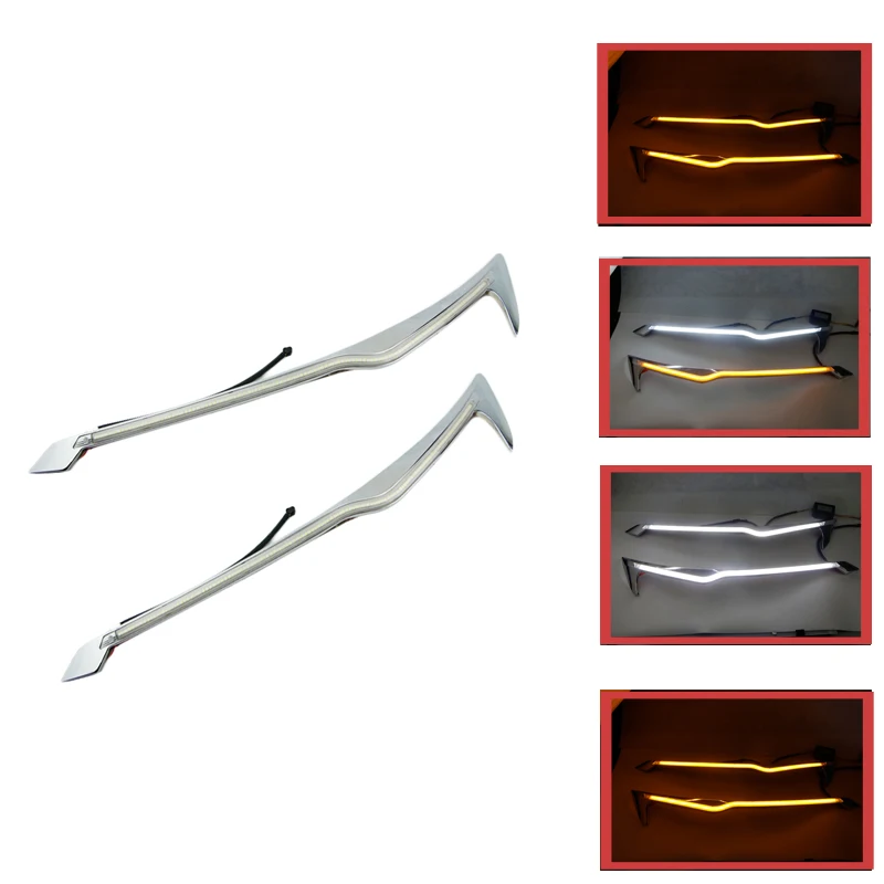 

Car-styling LED Headlight Eyebrow Daytime Running Light DRL With Yellow Turn Signal Light For Honda- CRV CR-V 2012 2013 2014