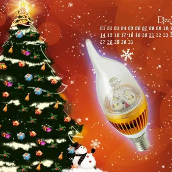 

10PCS LED candle light E14 9W dimmable 110V 220V Led bulb lamp cool white / warm white spotlight LIGHTIG Silver/Golden