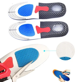 

Men Gel Orthotic Sport Running Insoles With Two Sizes Insert Shoe Pad Arch Support Cushion Foot Care