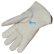 Кожаные рабочие перчатки из роскошной кожи, перчатки для водителя из коровьей кожи, защитные перчатки для механиков