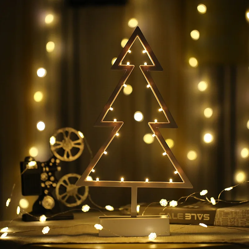 Led Night Star Heart Love Tree Shape Light Xmas Wedding Lamp