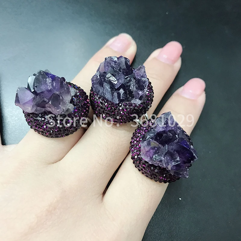 

Custom made original manual mosaic Natural stainless steel ring.