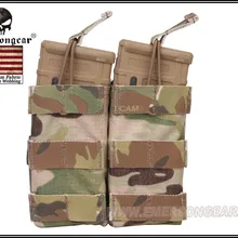 Emersongear модульная открытая двойная винтовка, подсумок Тактическая Molle для NATO 5,56 Multicam EM6354MC
