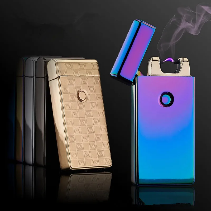 Hot Classic Brand Pulsed Arc Lighter Metal USB Charging Windproof