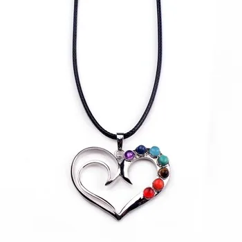 2017 Hot Seven-color flow Heart-shaped gem The best gift for your loved one on Valentine