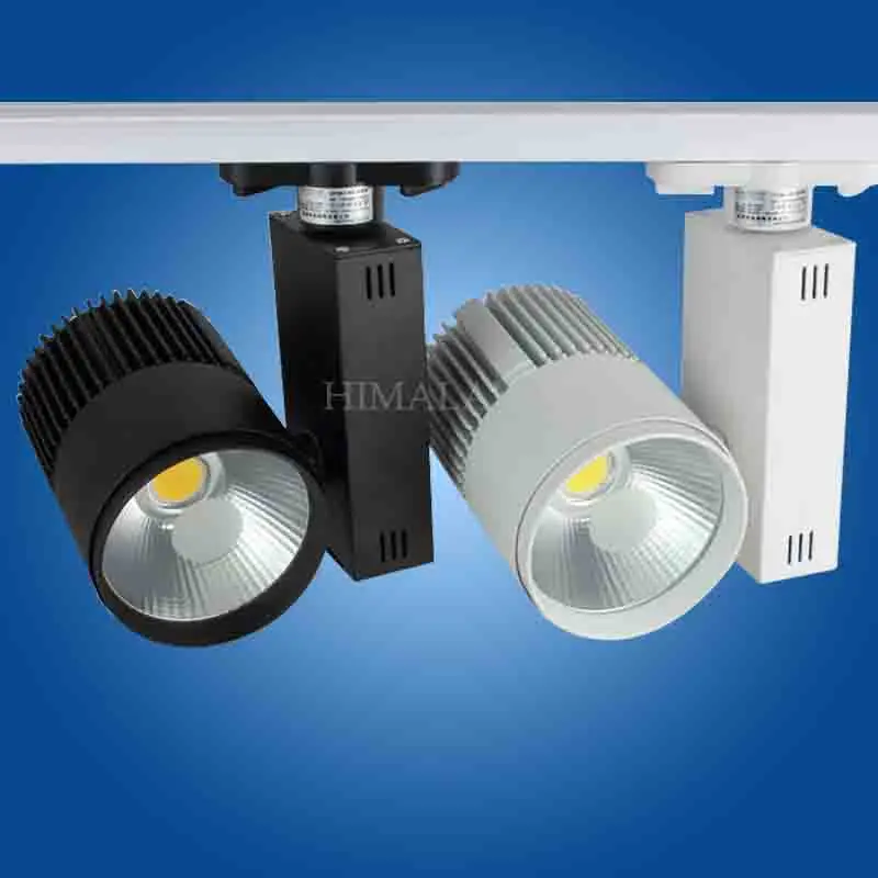 

Toika Fedex 10pc/lot 20w LED cob track light for store/shopping 2 wire lamp Color optional White/black Spot light