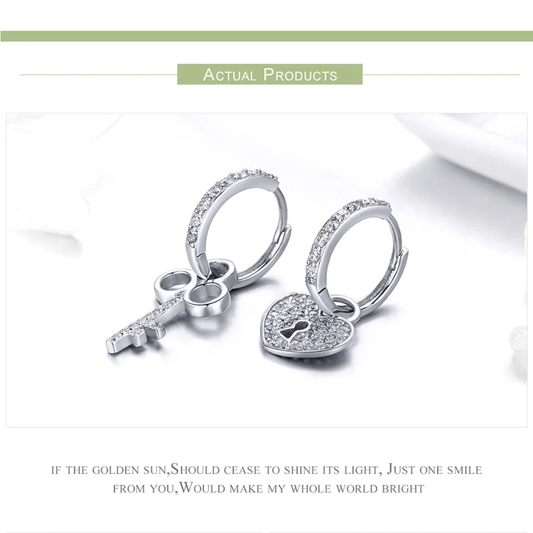 WOSTU модные 925 пробы серебряные висячие серьги с цирконием, висячие серьги для женщин, свадебные украшения, подарок CQE577