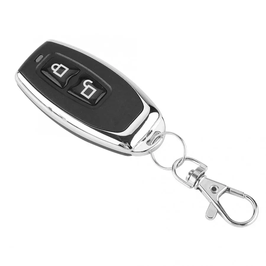 

433Mhz Wireless Remote Control Learning Code 433mhz Transmitter For Controlling Garage Doors Two buttons Matal RF Remote Control