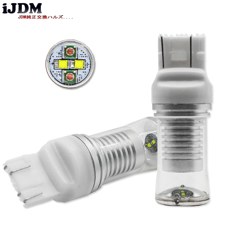 

iJDM car 7443 LED High Power W21/5W P21/5W 1157 3157 LED Switchback White/Amber LED Bulbs for car Parking and Turn Signal Lights