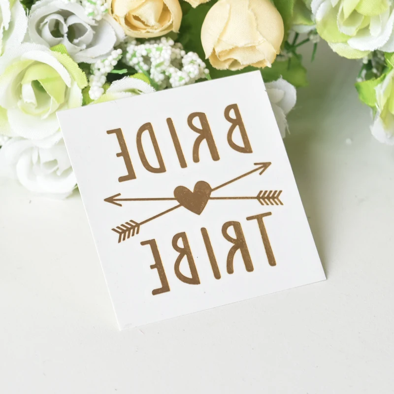 Временная тату наклейка Vvsoo 12 шт./компл.|bride to be|bride be partybride gold |