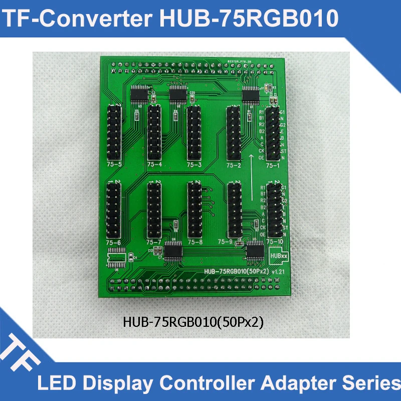 

Longgreat TF Series HUB-75RGB010 LED display Control Card Adapter board full color to match TF-qc1,tf-1c3