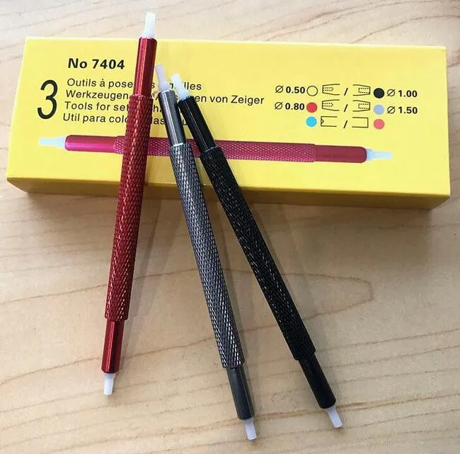 

Rubber Head Needle Punch Watch Hand pressers x6 sizes Watch Hand repair press setting tool(#7404-1-2-3)