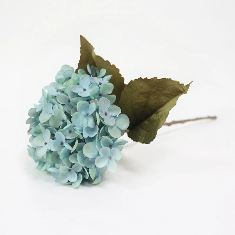 Artificial Hydrangea Silk Flower 1 big flowerBouquet Fleur Artificielle Flores Arrange Table Wedding Home Decor Party accessory (12)