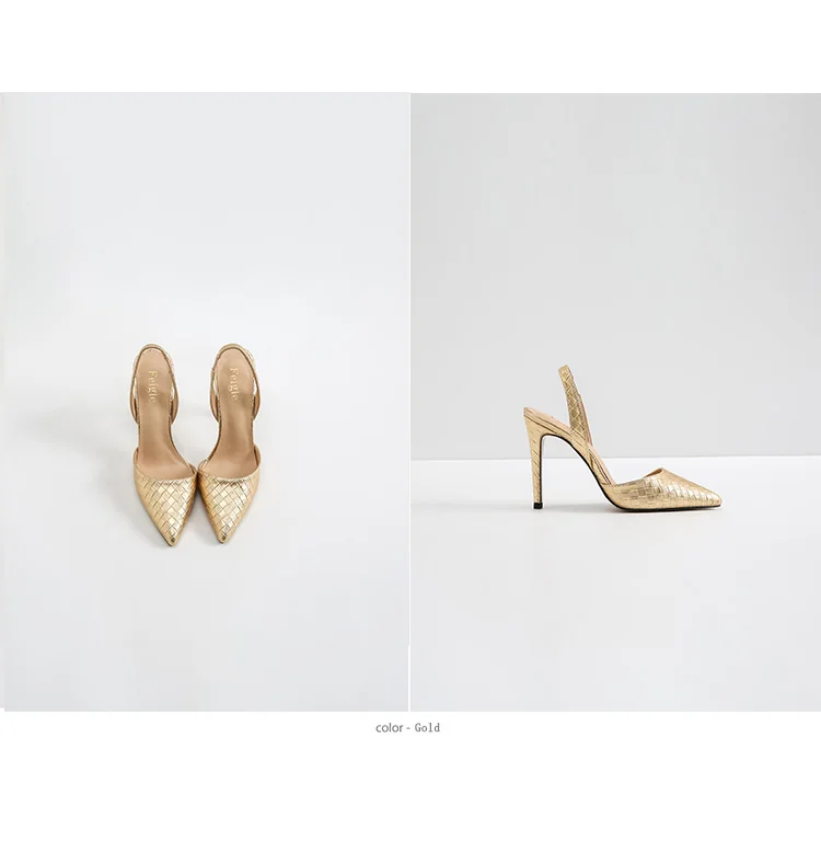 Г. классические женские туфли с закрытым носком и открытой пяткой пикантная обувь на высоком каблуке в стиле ретро с плетеным носком босоножки маленького размера 31-44