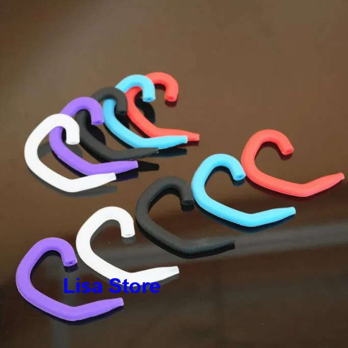 100pcs Eco friendly Removable Soft Silicone Sports Earhook Wire Cable Hanger Compatible with most ear headphones