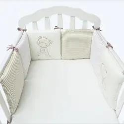 10 шт./лот детская кровать бампер протектор Детские Постельное белье новорожденных кроватки бампер с рисунком для малышей кровать